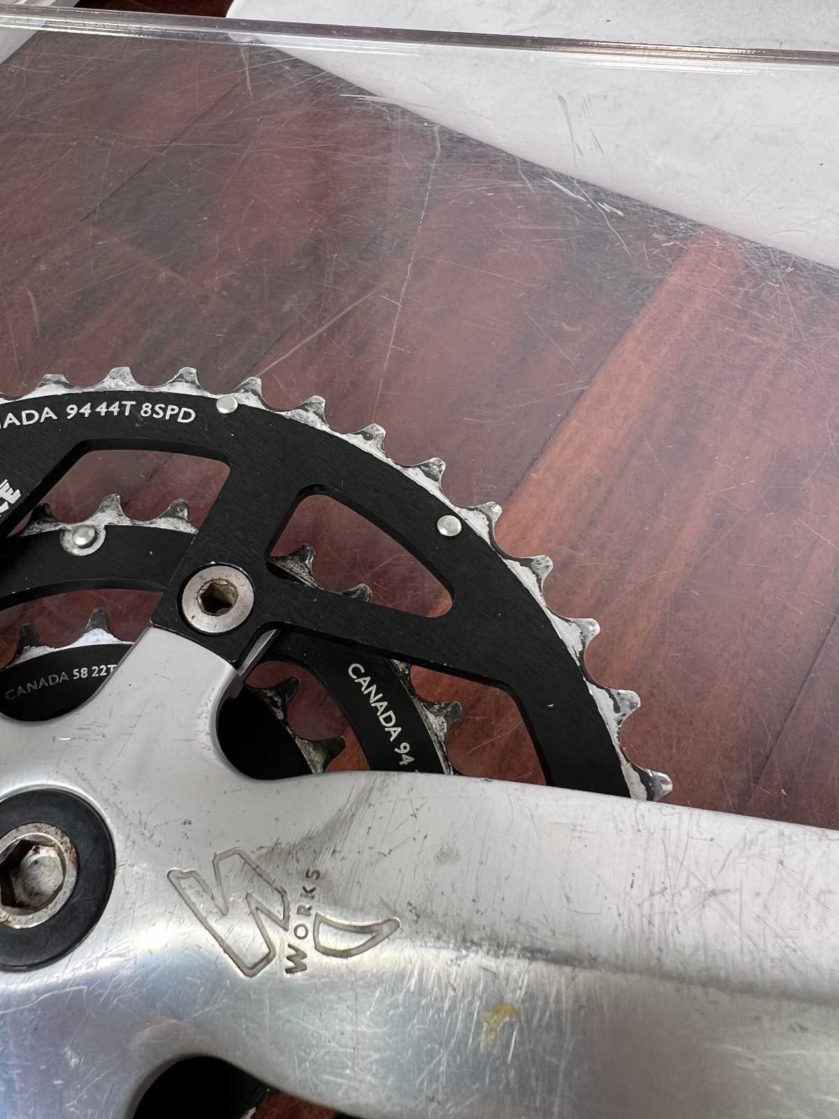 Vintage Specialized Strongarm S-Works 175mm Crankset Race Face Triple Square