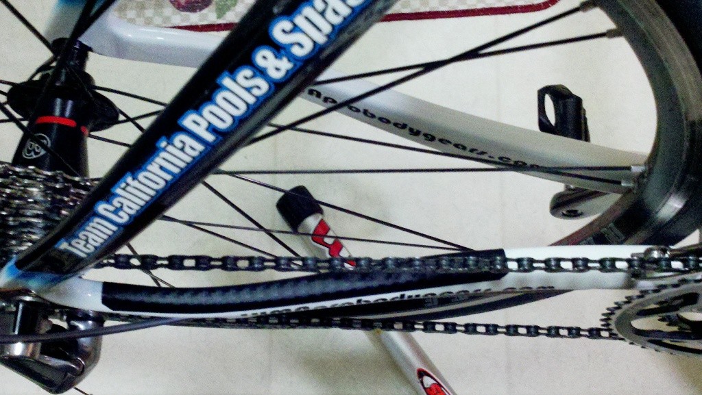 Carbon Fiber Bicycle Chainstay Protector 🚲+ 2 Frame Patches White Decal Sticker