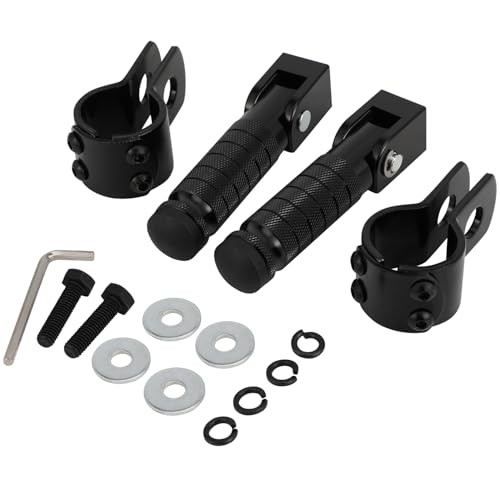 Ridstar Q20 Ebike Passenger Foot Pegs – CNC Black – Black