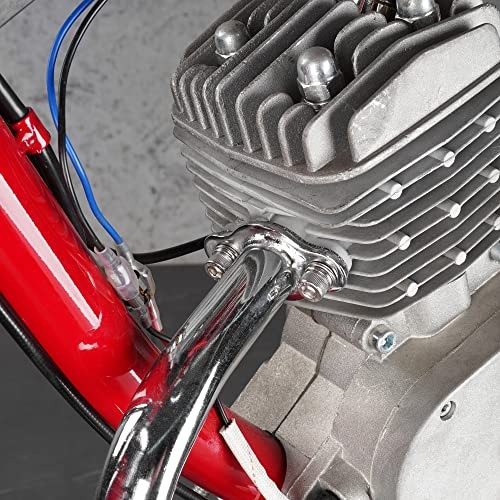 Silver Chrome Exhaust Muffler Pipe & Gasket nut Kit for 2 Stroke 49cc 60cc