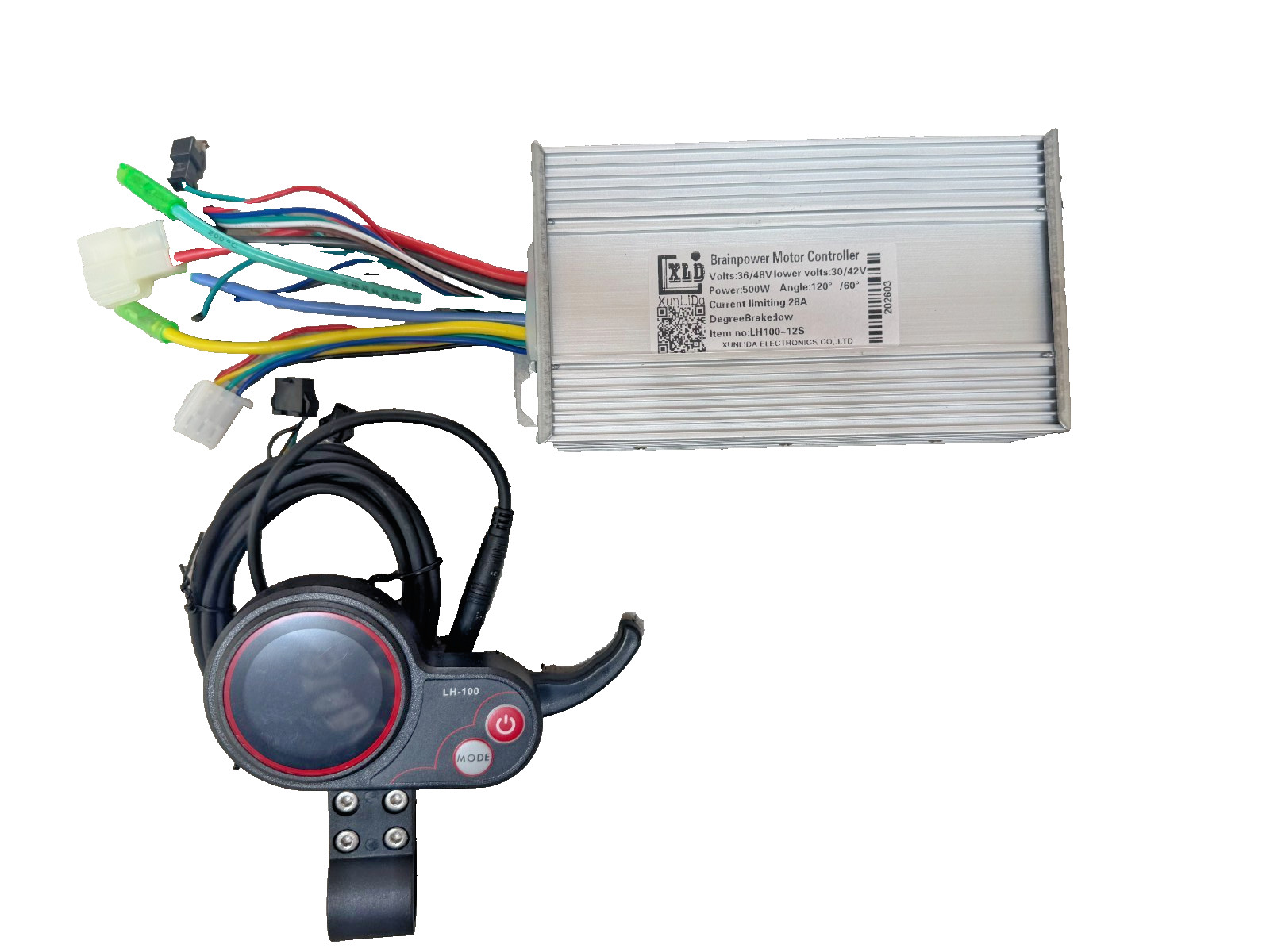 500W 36v/48v Brushless Motor Controller w throttle, LCD