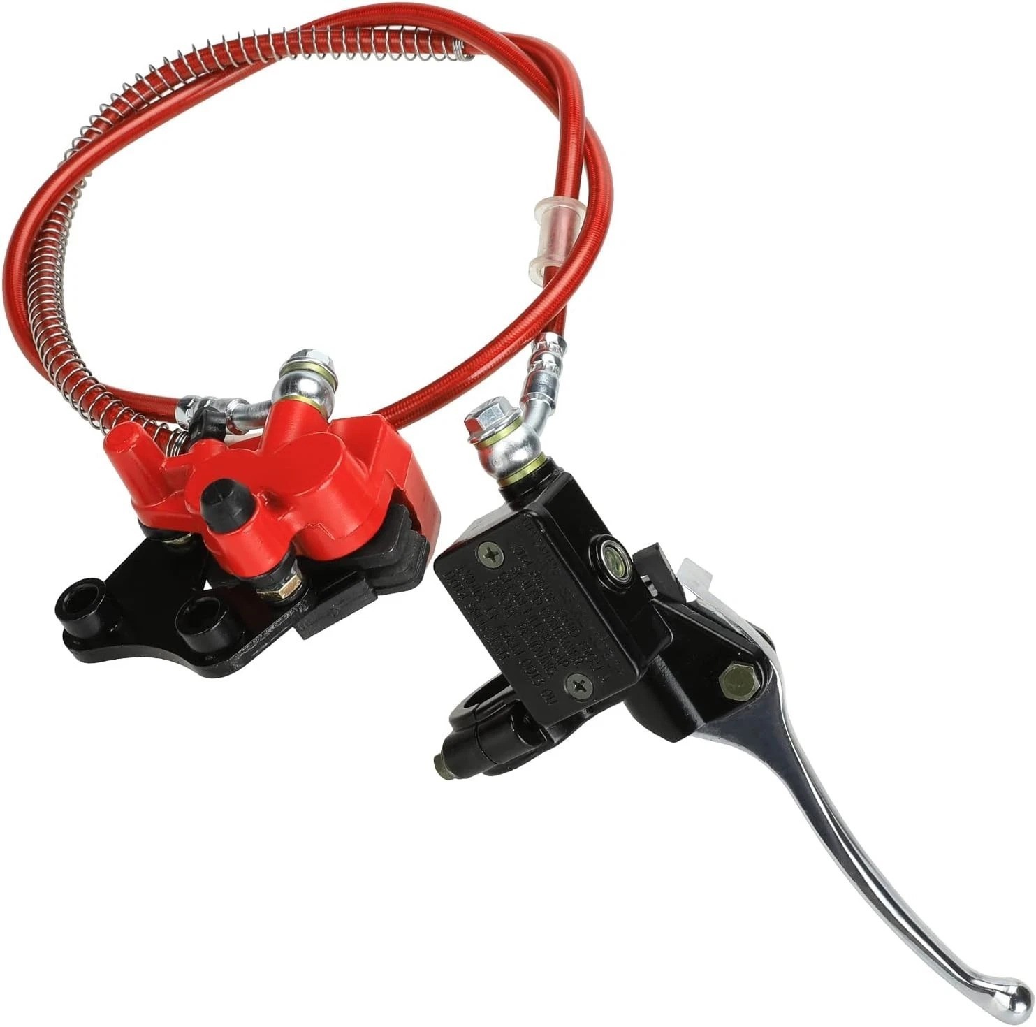 Durable Red Hydraulic Front Disc Brake Caliper Lever Line for 50-125cc Pit Bikes