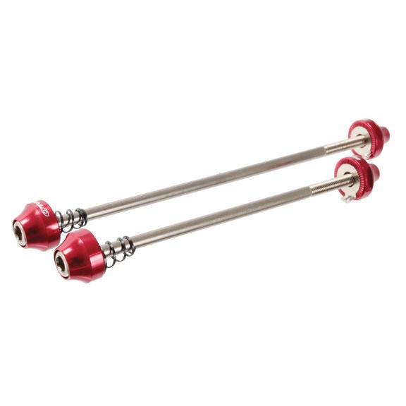 Halo Hex Key wheel skewers, F/R – red STD length