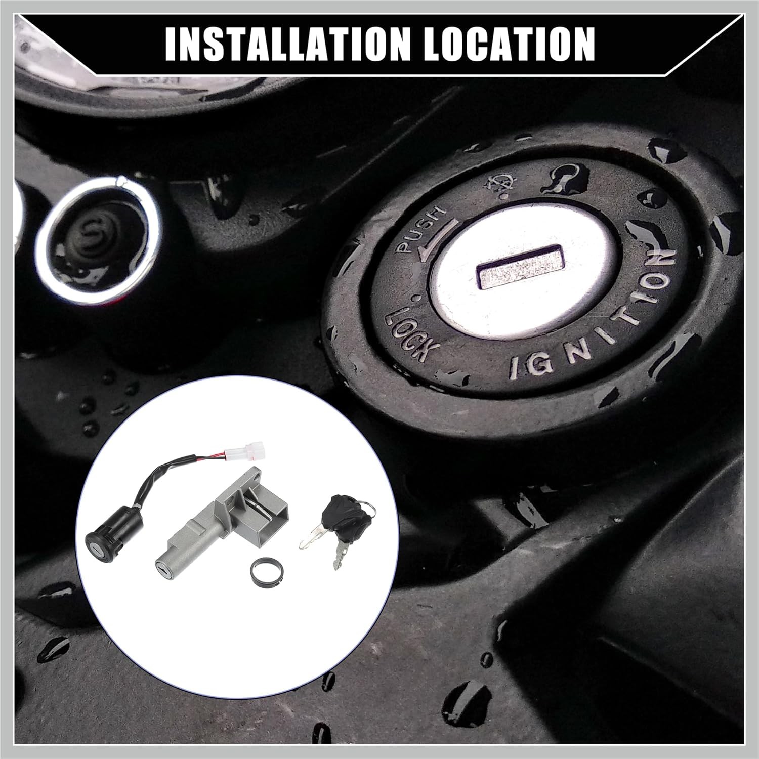 Front/Electric Dirt Bike Key Set for Sur Ron x for Sur Ron S/Ignition Key Switch