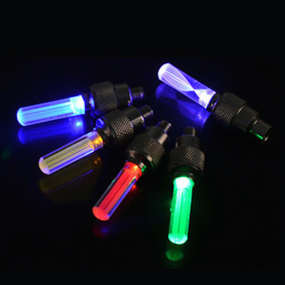 (1) SINGLE LED CAP Valve Wheel Tire Bicycle Bike car Light Spoke Lamp Motorcycle