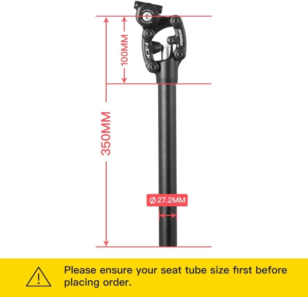 Adjustable Suspension Seatpost – 27.2mm Diameter