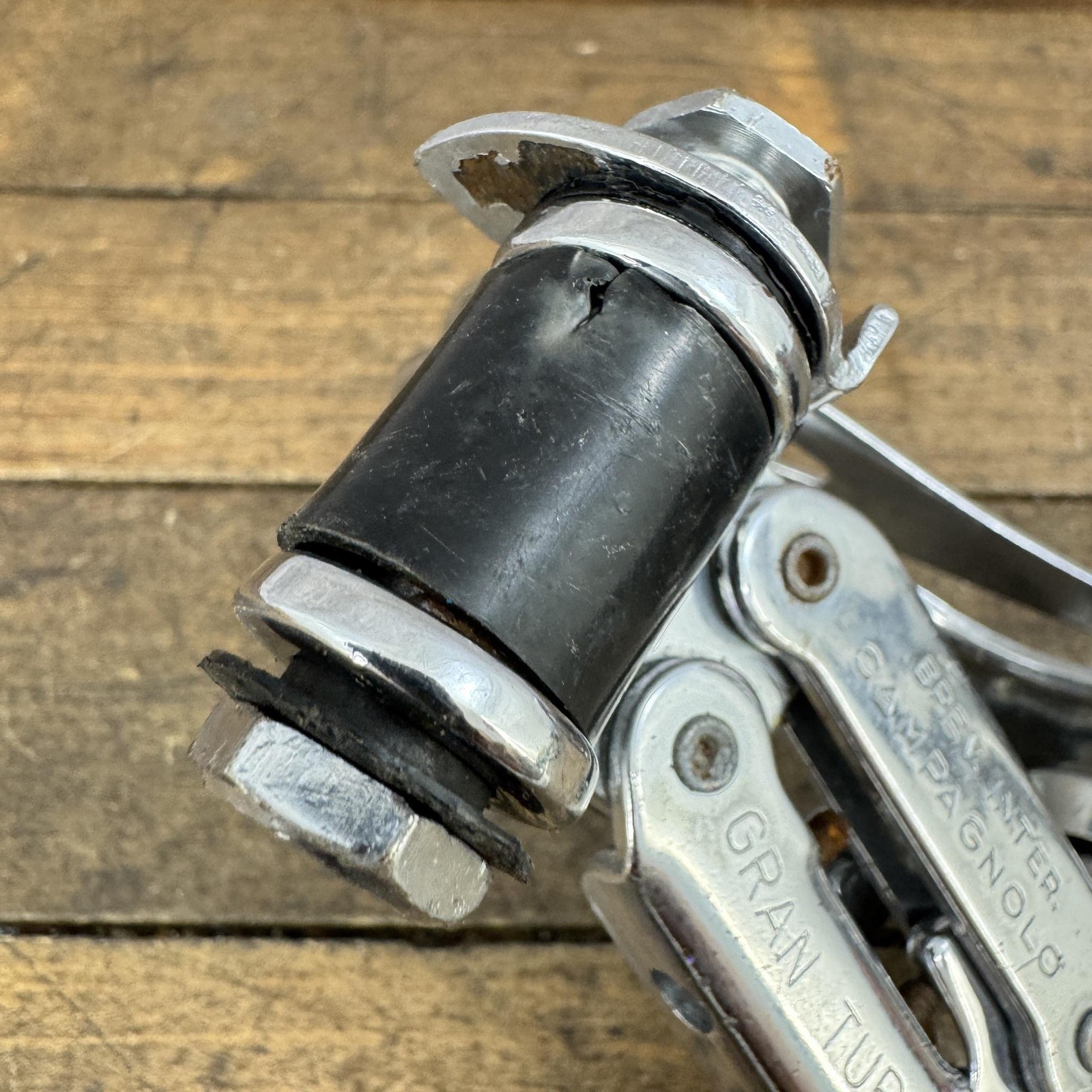 Vintage Campagnolo Gran Turismo Rear Derailleur Long Cage Silver Italy 390g