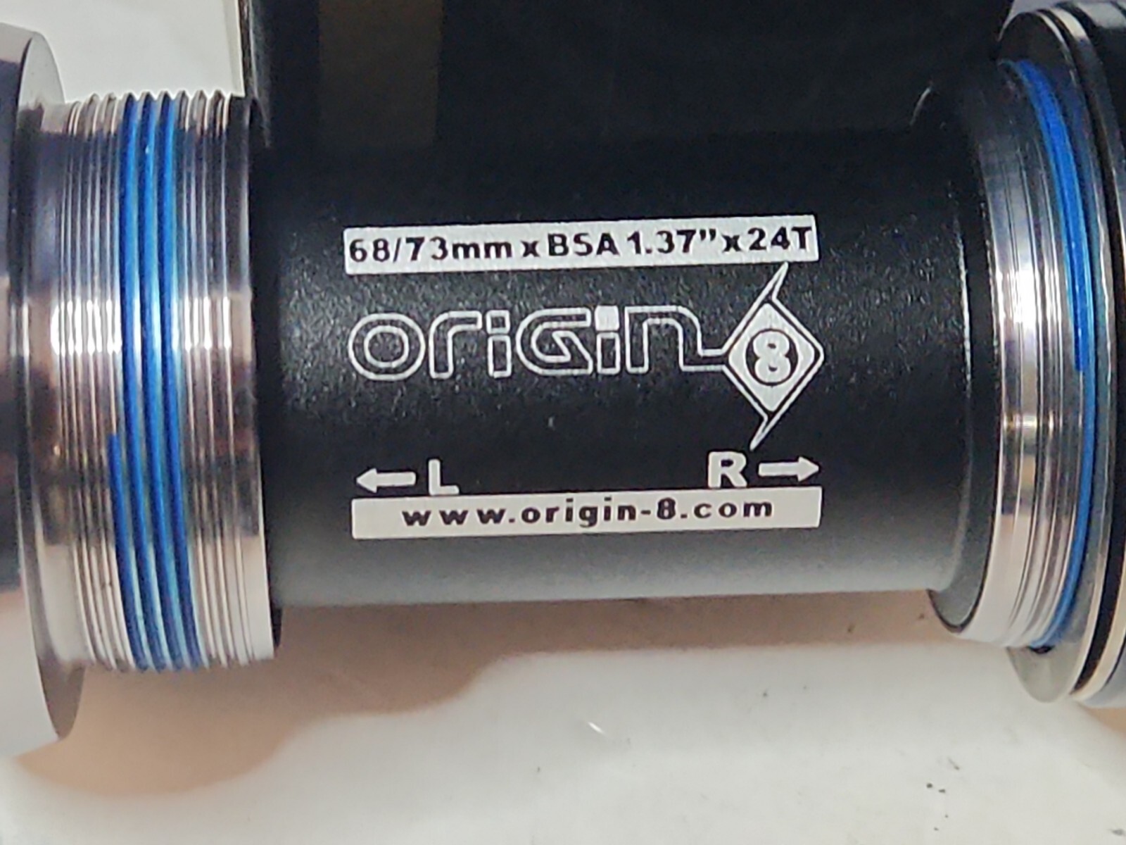 Origin-8 Torq Lite Outboard Bb Set Or8 L&r Ceramc Cup Srm Rd/mt Engbk/gy
