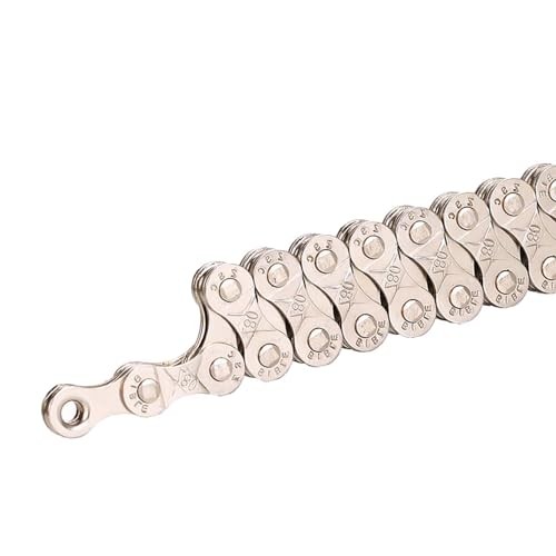Universal 6 7 8 Speed Bike Chain, Nickel Plated Anti-Rust Chain for Silver