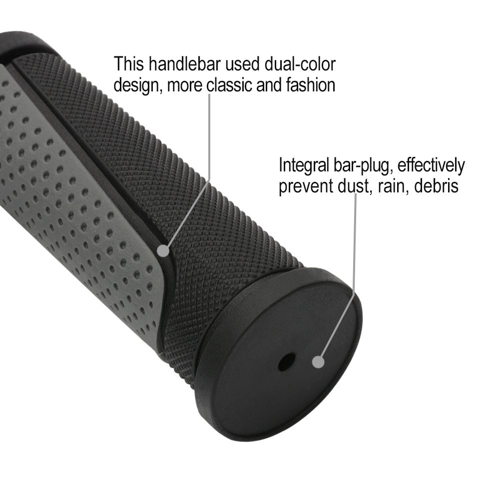 2X Short Mini Handlebar Bicycle Grips Fit Many Standard Bikes 90MM Length (Bl…