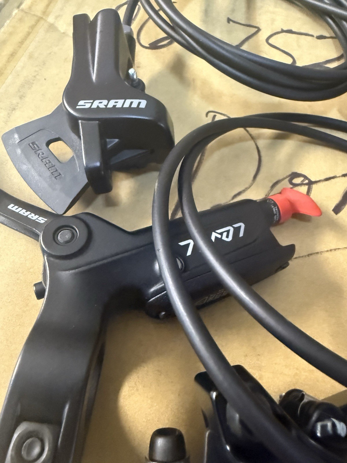 SRAM Level Hydraulic DISC BRAKE Set Front/Rear, hoses & calipers OEM