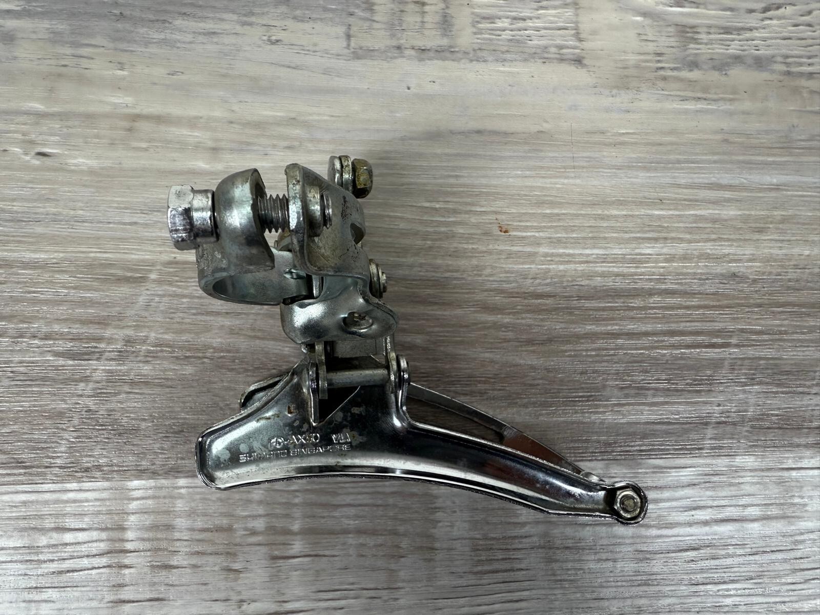 Vintage Shimano Double Front Derailleur 1″ Clamp-On FD-AX50 Road MTB