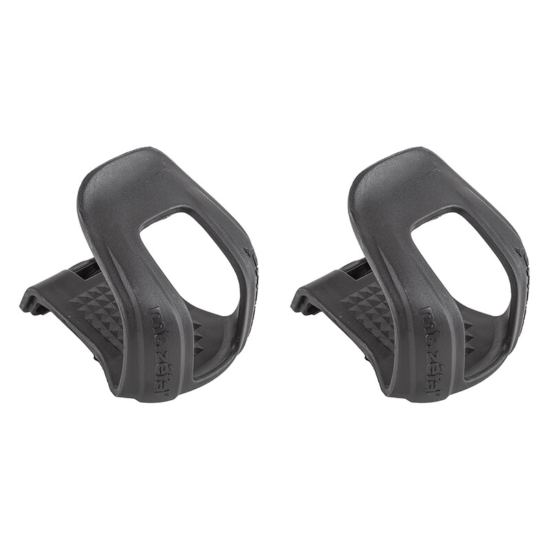 Zefal Polymer MTB Commuter Road Bike Half Bicycle Toe Clips-Black SMALL/MEDIUM