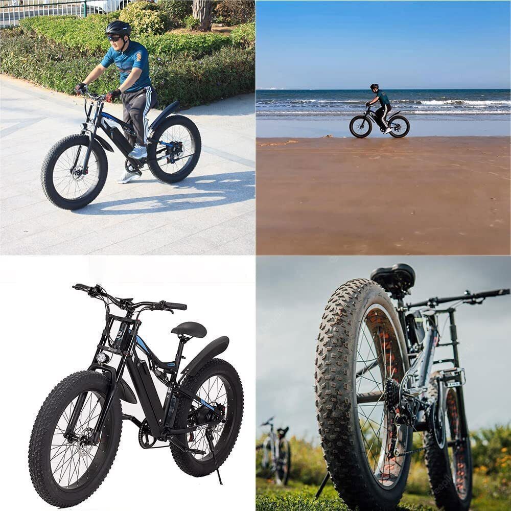 26*4.0″ Fat Bucklos MTB Air Suspension Fork Beach/Snow/Electric Bike Forks
