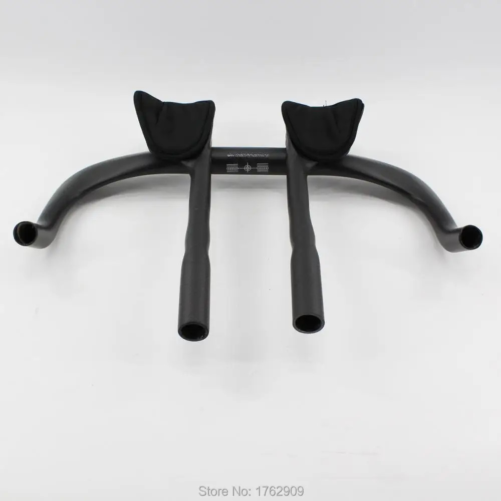 Road Bicycle Triathlon Matte Full Carbon Fibre Extended Rest Handlebar