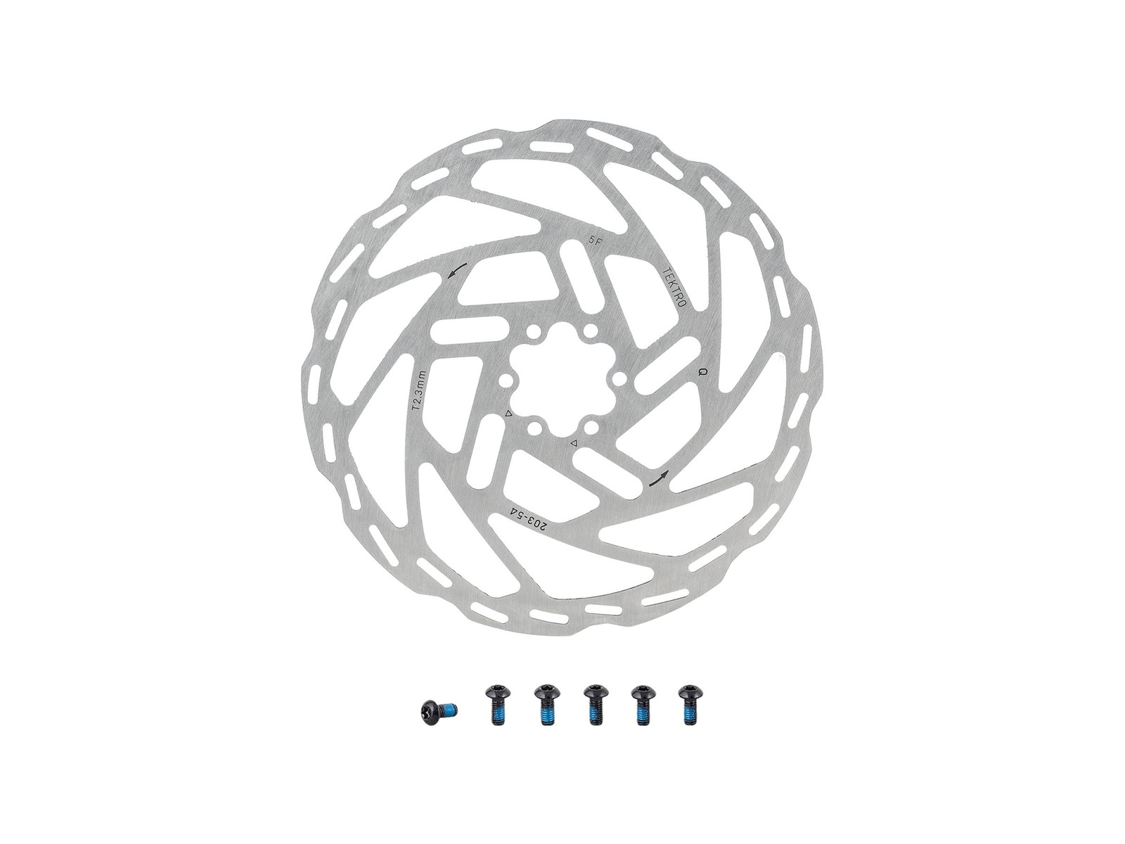 Tektro TR-54 2.3mm 6-Bolt Coated Rotor