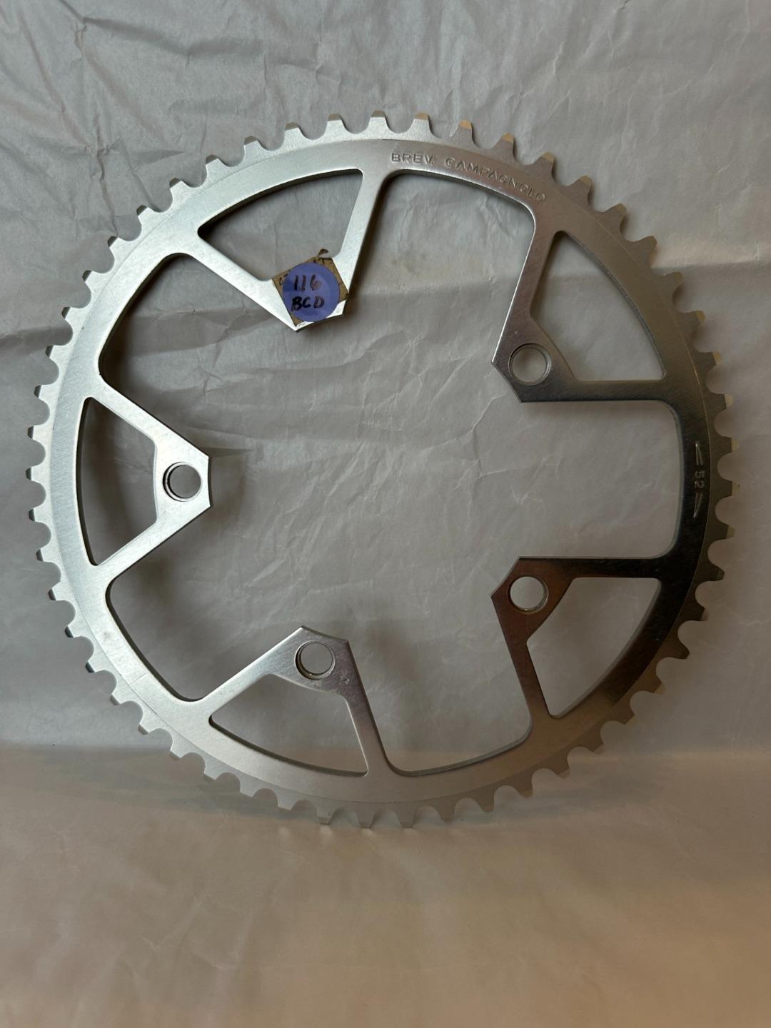 NOS Campagnolo Victory Triomphe 116mm 52 tooth road CHAINRING # 10