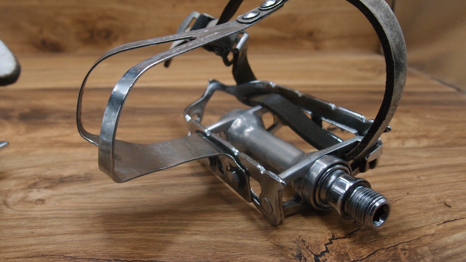 flat platform pedals Spidel Maillard made in France 1982 road bike 9/16 in