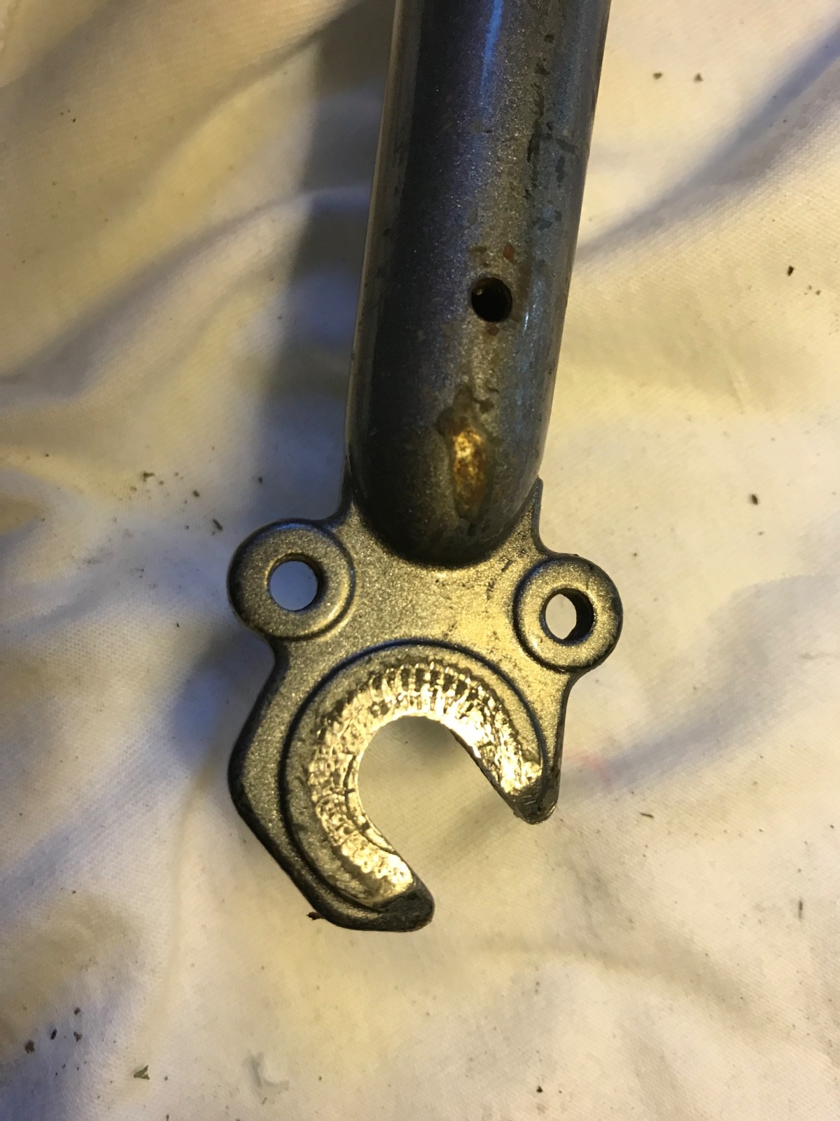 Threaded 1-1/8” quill MTB Fork rigid cromoly steel