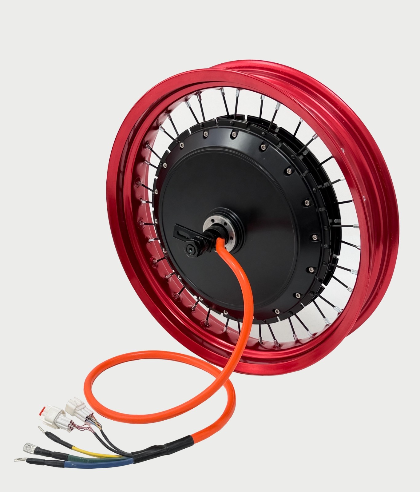 Colorful motorcycle rim（DOT standard）:17*3.0in QS273 3.5T 8000W hub motor wheel