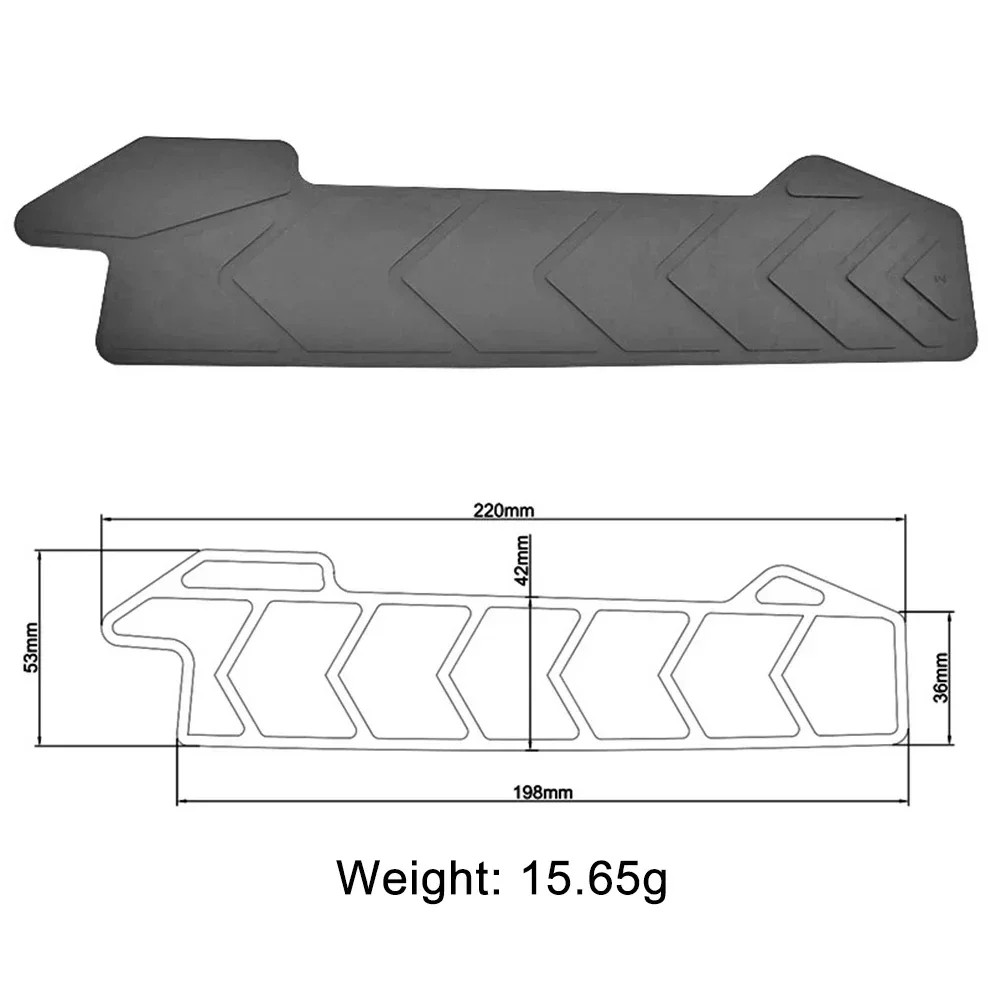 Bike Frame Chain Protector Silicone Sticker MTB Scratch Guard Chainstay Cover