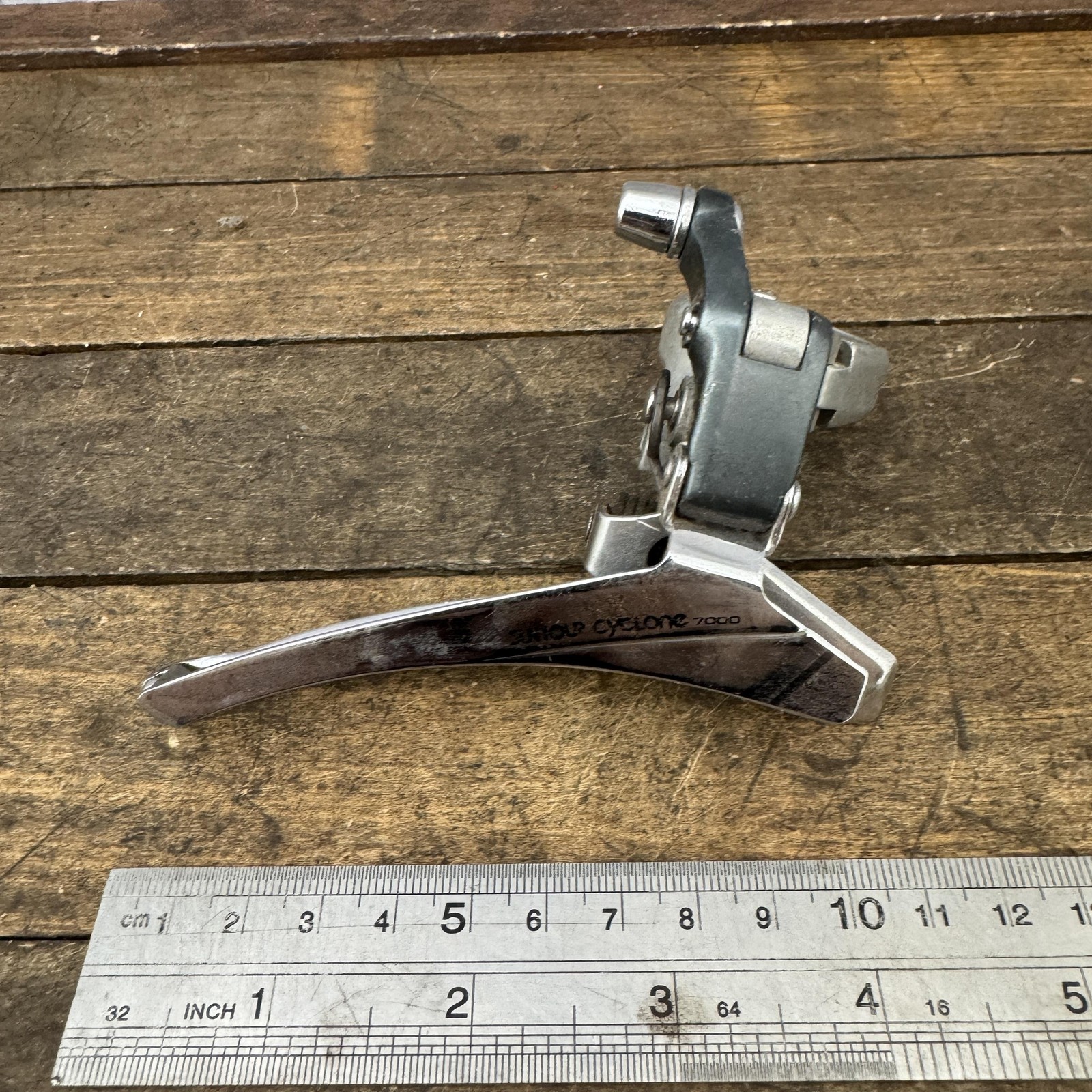 Vintage Suntour Cyclone 7000 Front Derailleur 31.8 Clamp-On Road Double No Bolt