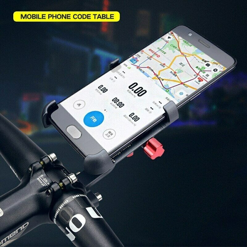 PROMEND 360 Degree Adjustable Bicycle Aluminum Alloy Bike Phone Holder Bracket