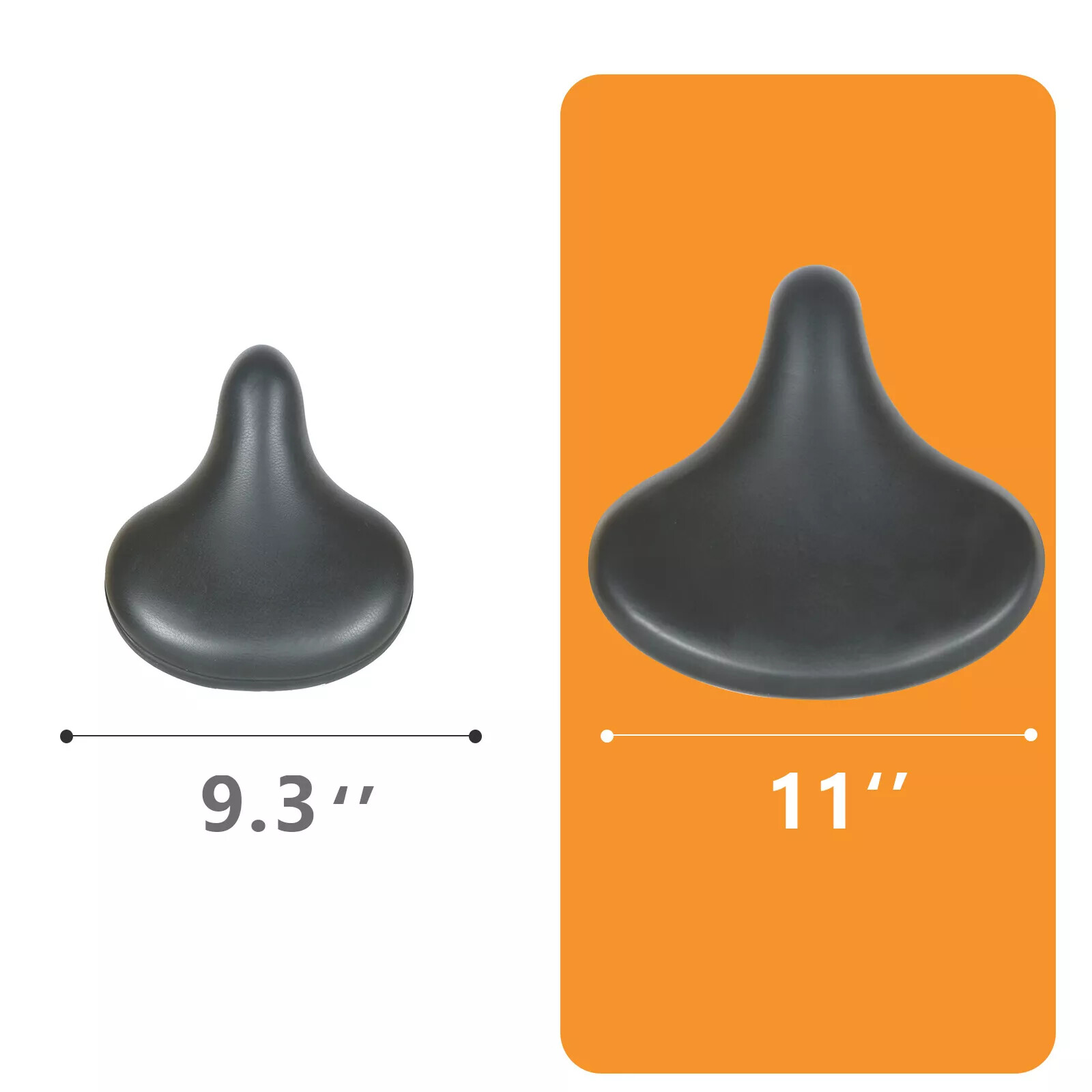 Oversize Double Springer Cushion Comfortable Pad Extra Wide Cruiser Bike Seat