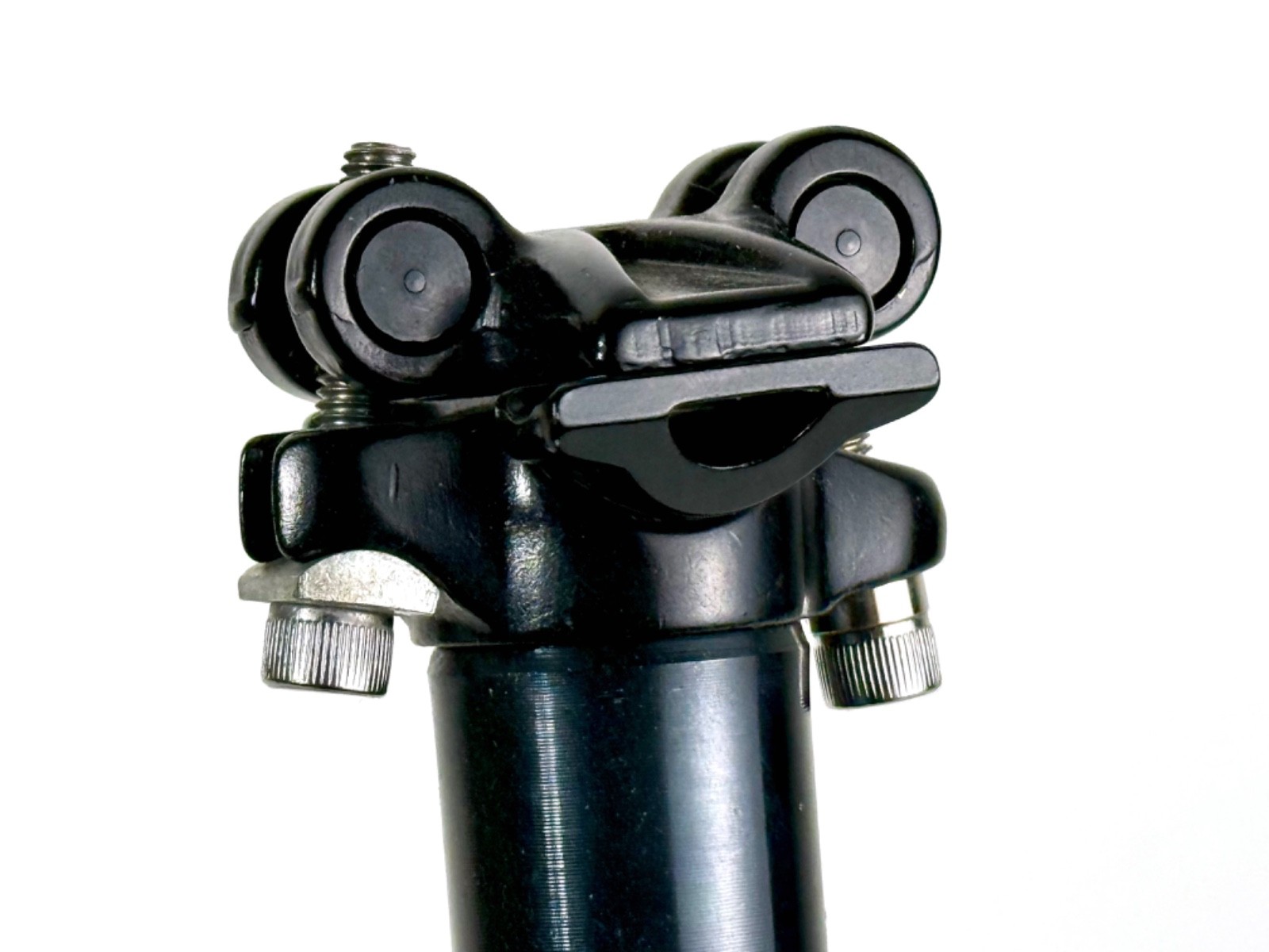 Kalloy Seatpost 28.6mm 400mm Zero Setback Black 2-Bolt Mountain Bike MTB Bicycle