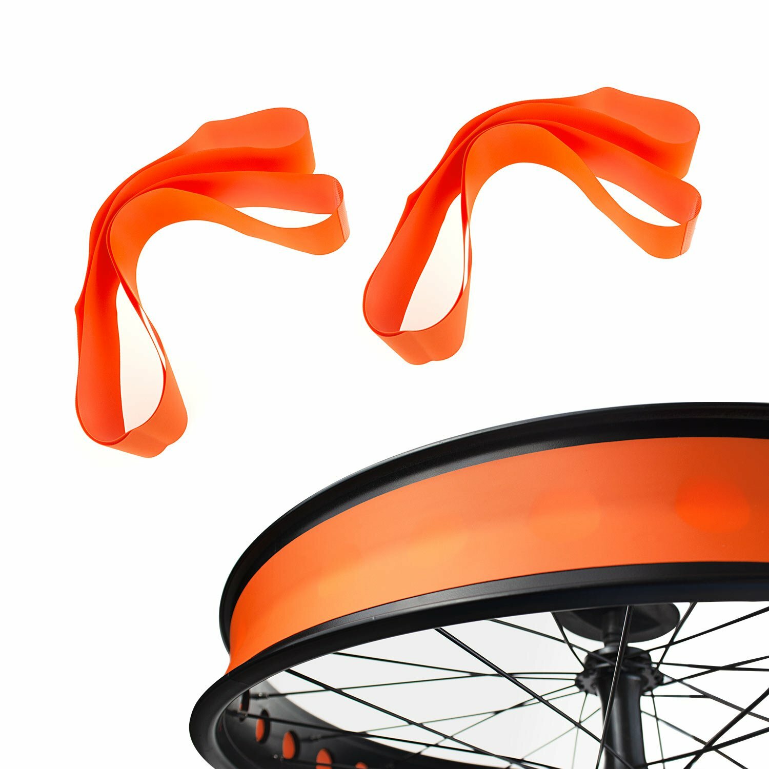 2pcs Bike Rim Tape Strip Rim 26″ PVC Inner Tube Cushion Protector Tire Liner