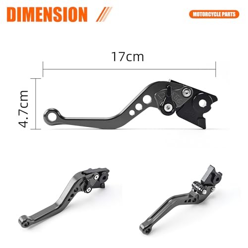 Clutch Lever 2 Finger Clutch and Brake Levers Compatible with KTM 690 Black