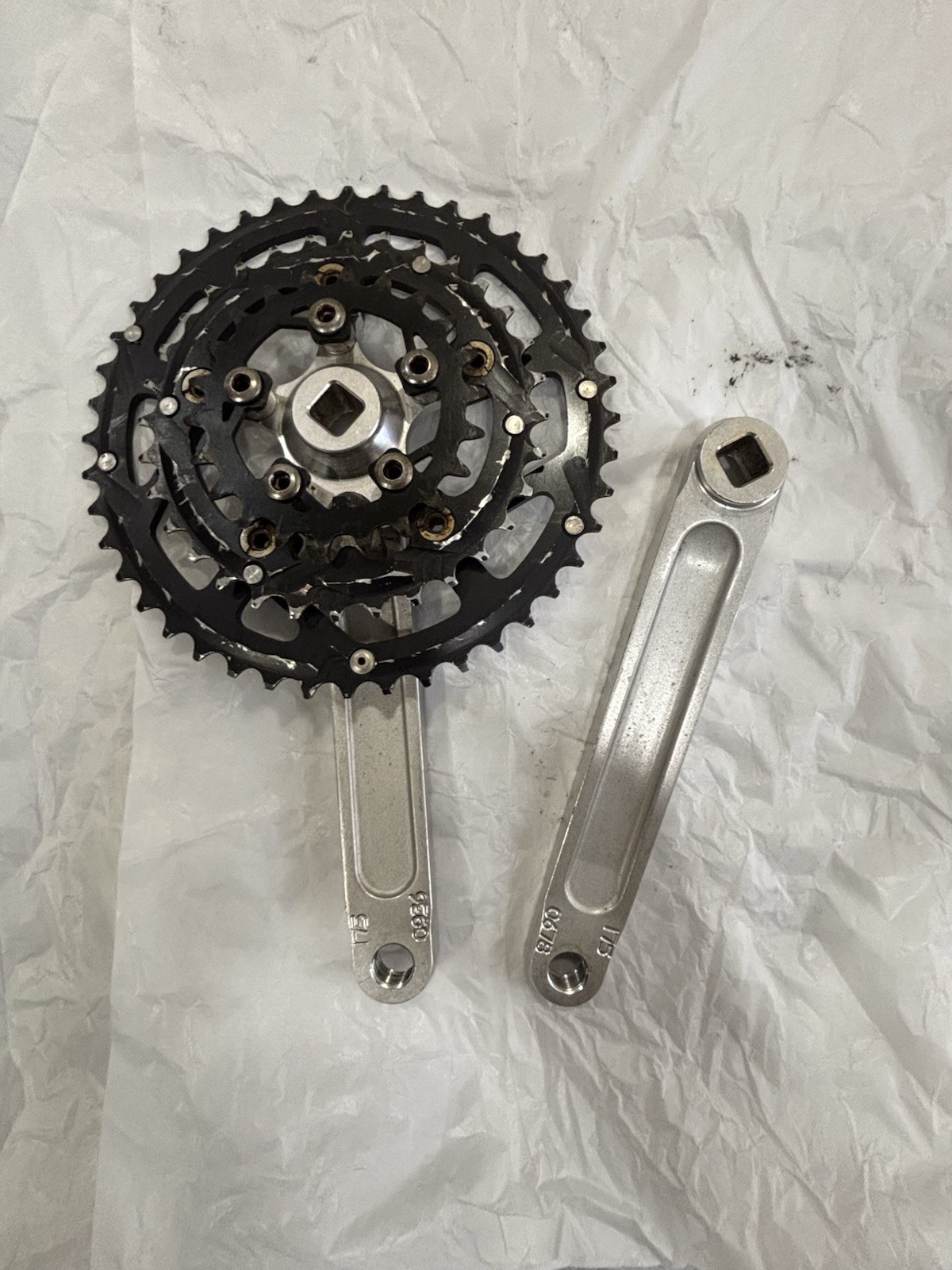 Race Face Forged Crankset Square Taper Vintage 90’s MTB 175mm Shimano Un52 Bb