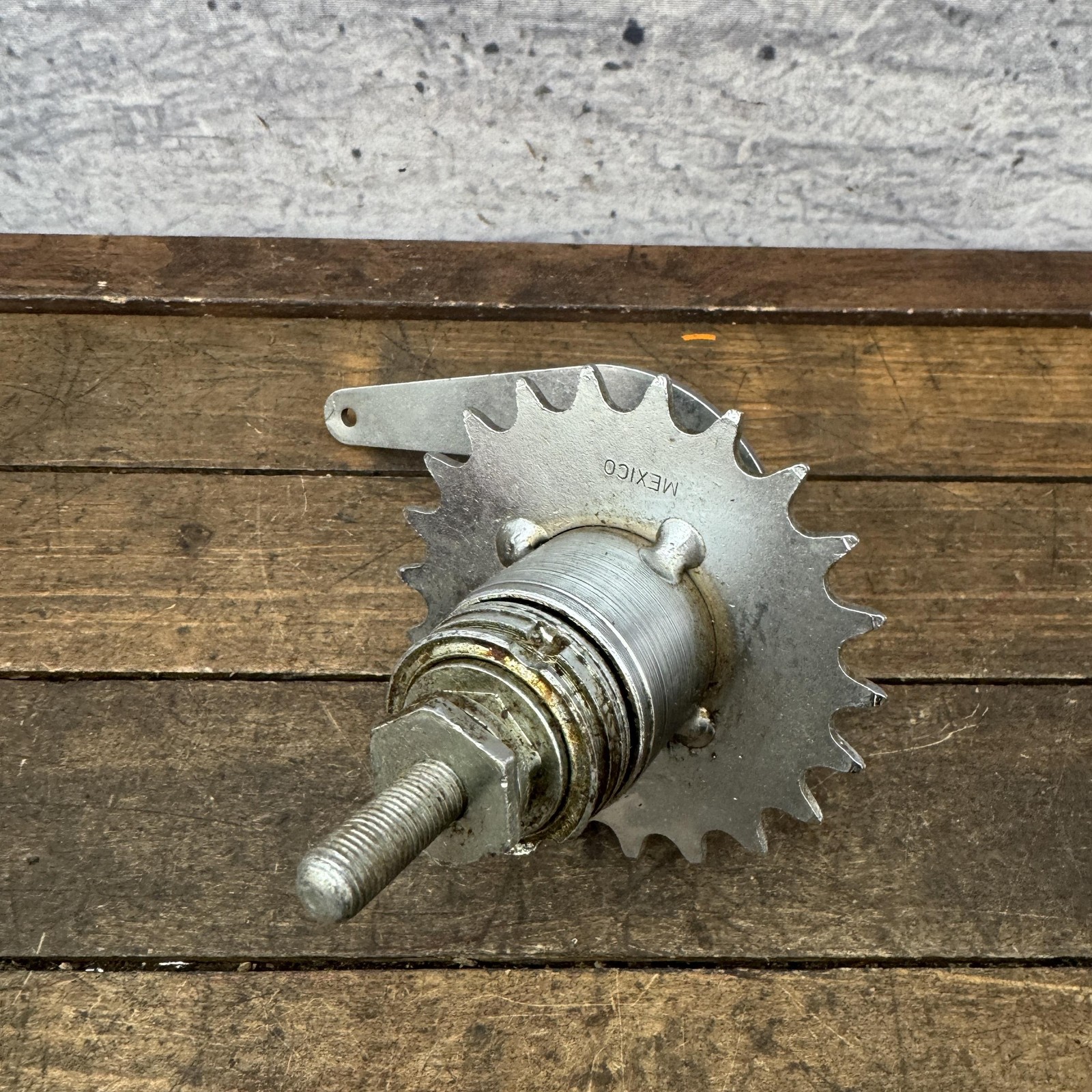 Vintage Bendix Coaster Brake Hub Trike Sprocket Rear Wheel Bike Part Silver
