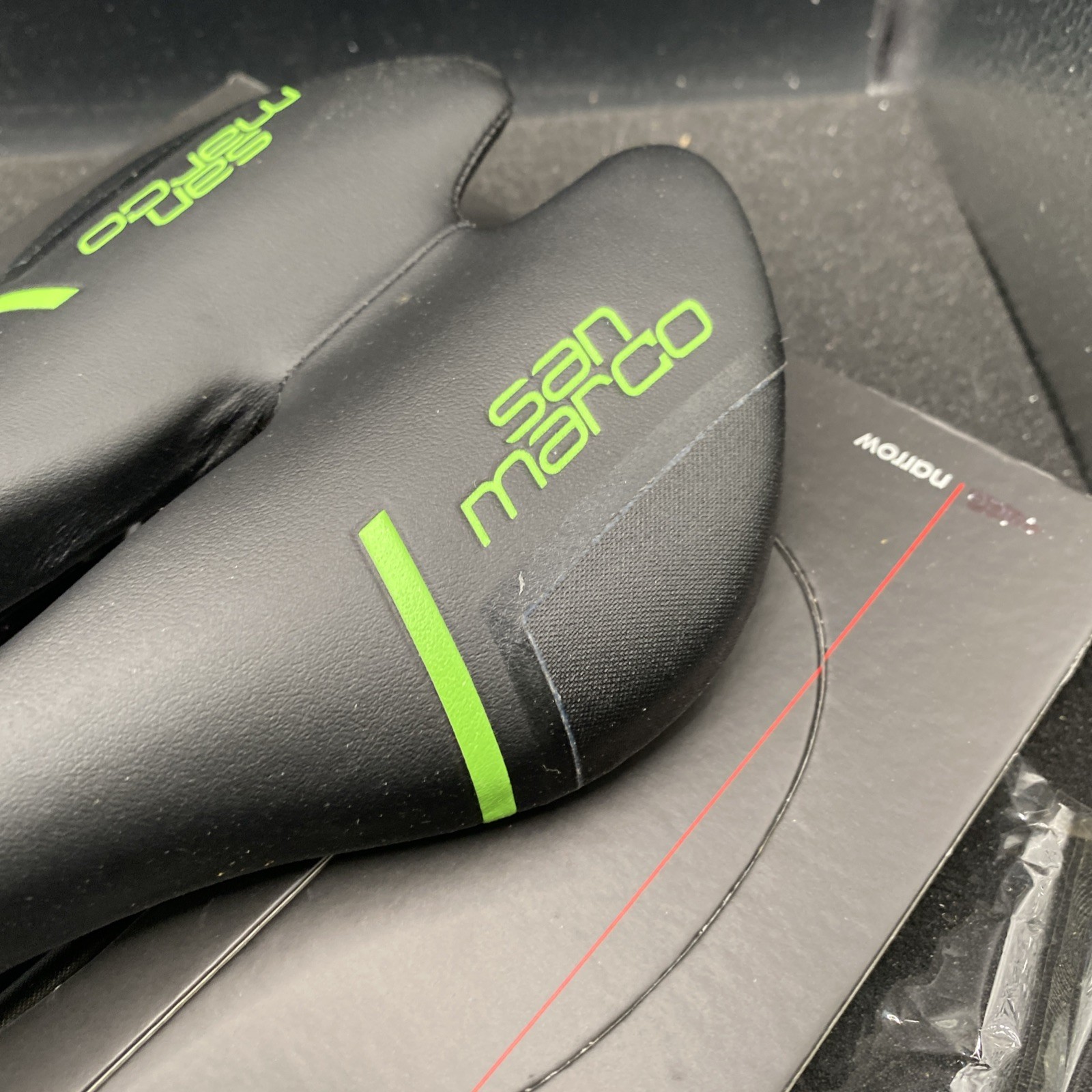 Selle San Marco Aspide 2 Open Cannondale Green Cycling Saddle (s22)
