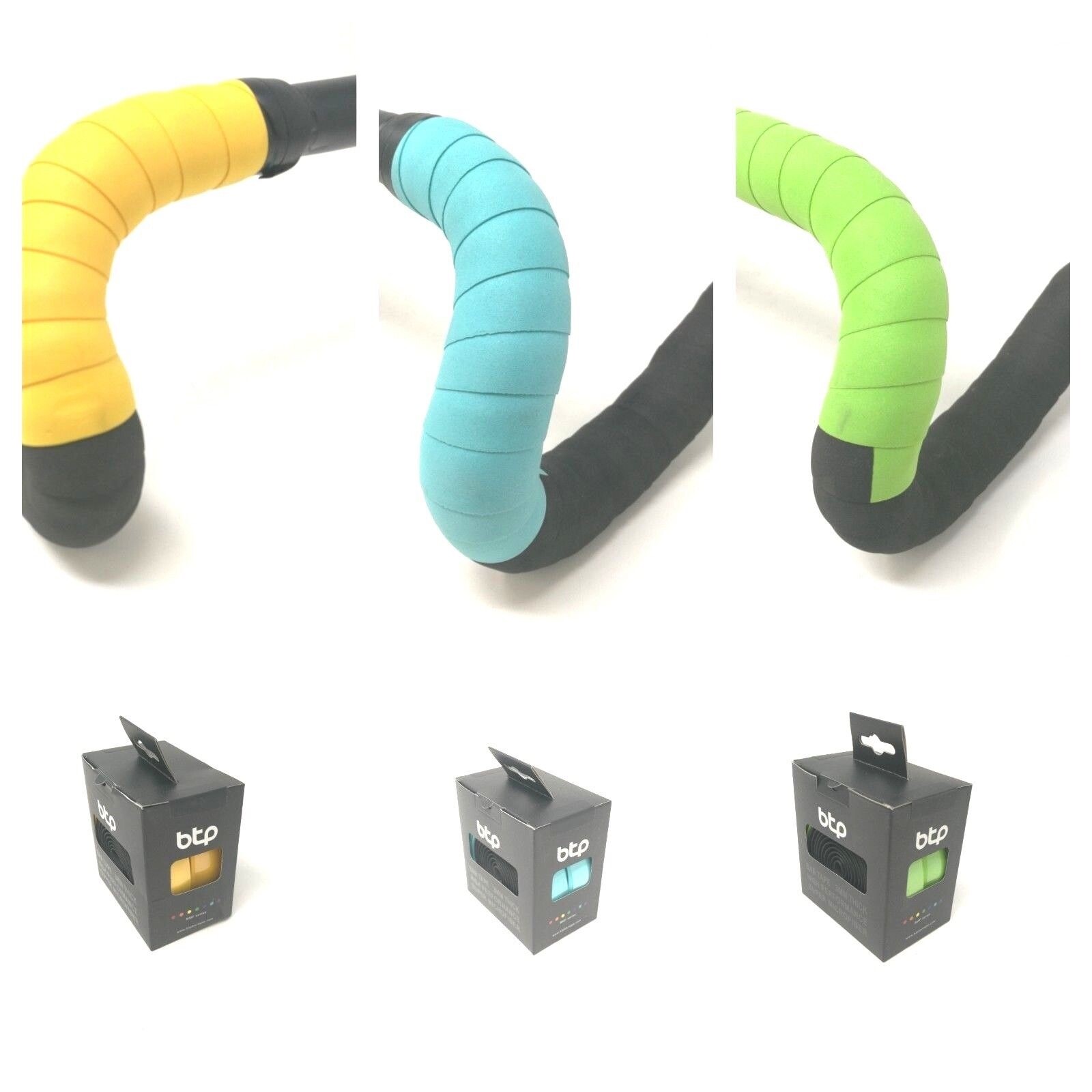 BRAND NEW!! BTP Two-Tone City Road Bike Bicycle Handle Bar Tape, Various Colors