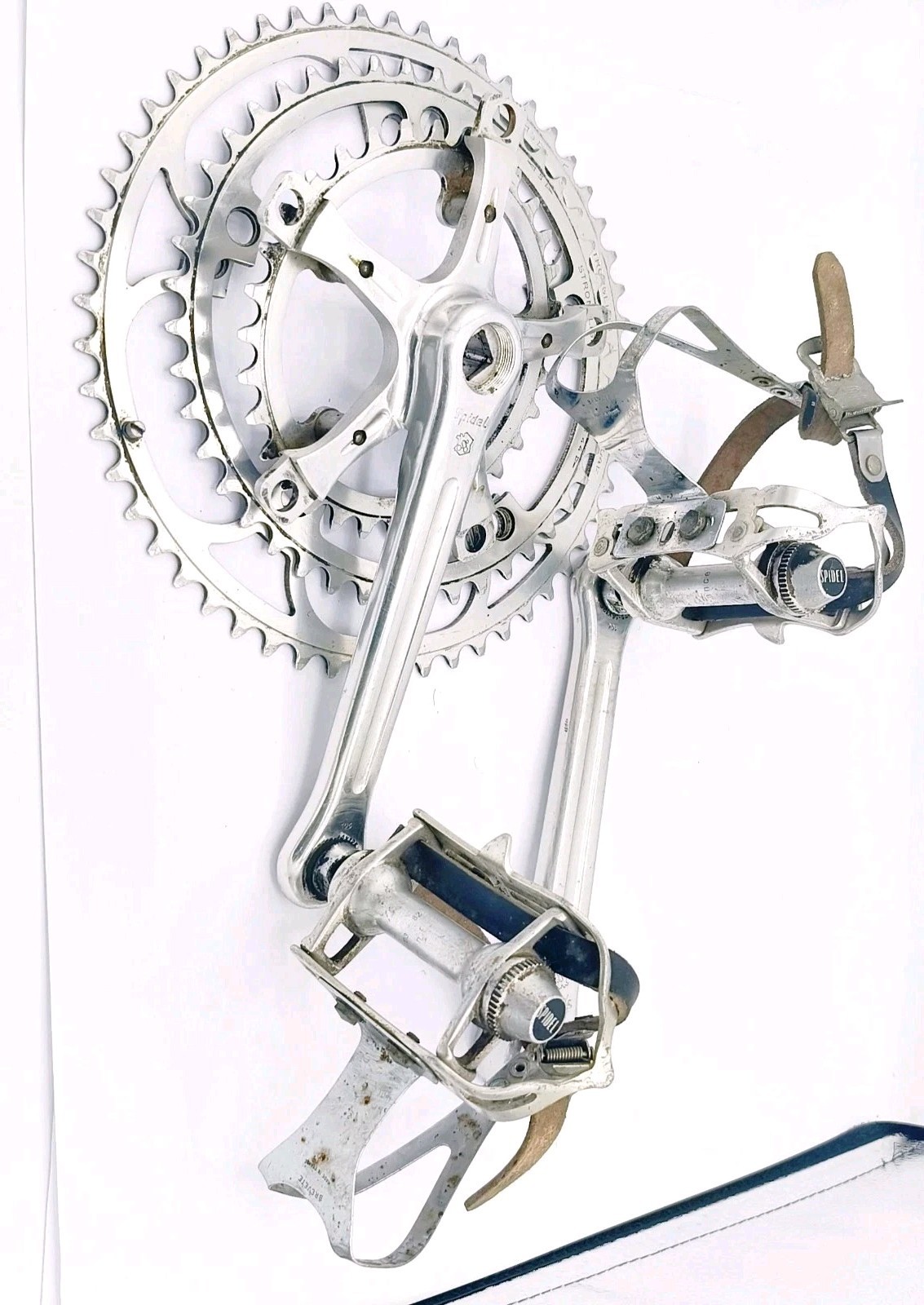 Stronglight 106 Spidel Triple Crankset 54 44 32 Vintage Pedals Christophe Bike