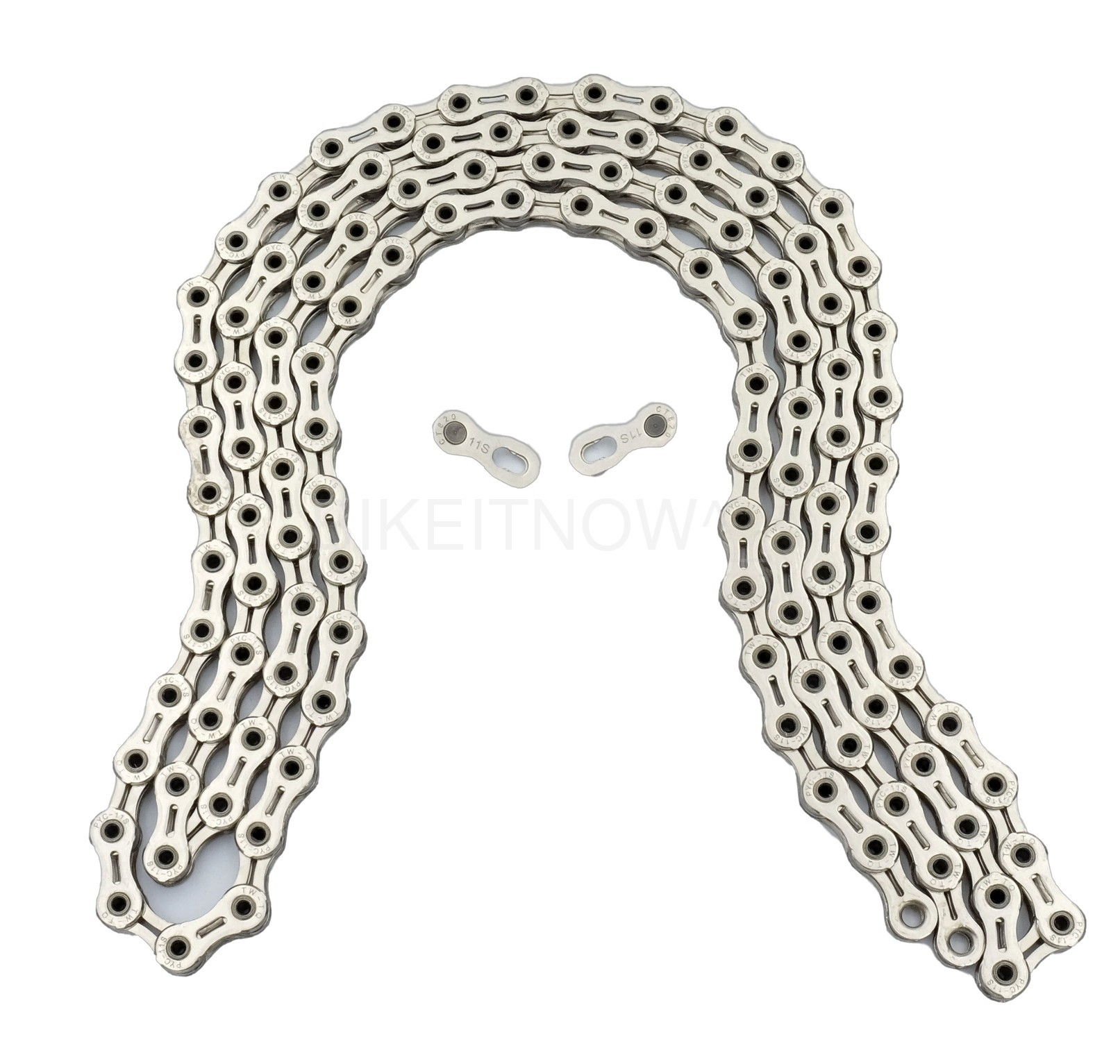 PYC Hollow Ultralight Road MTB CX Gravel Bicycle Bike 11 Speed Chain 116L Silver