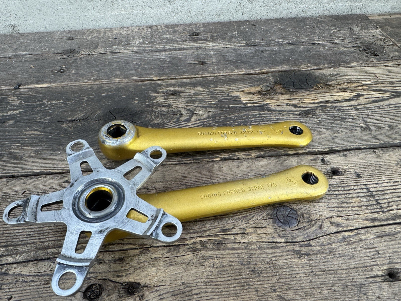 Sugino Maxy Cross 170 Crank Arms 110 Bmx Gold