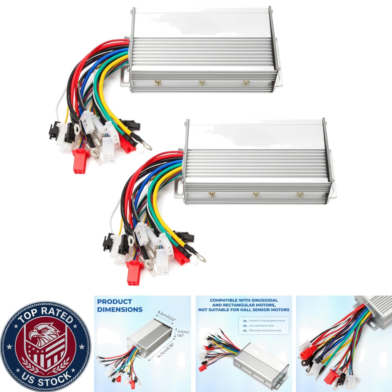 Universal Dual Mode 12-Tube E-Bike Controller: 48V-72V 1000W-1500W Performance