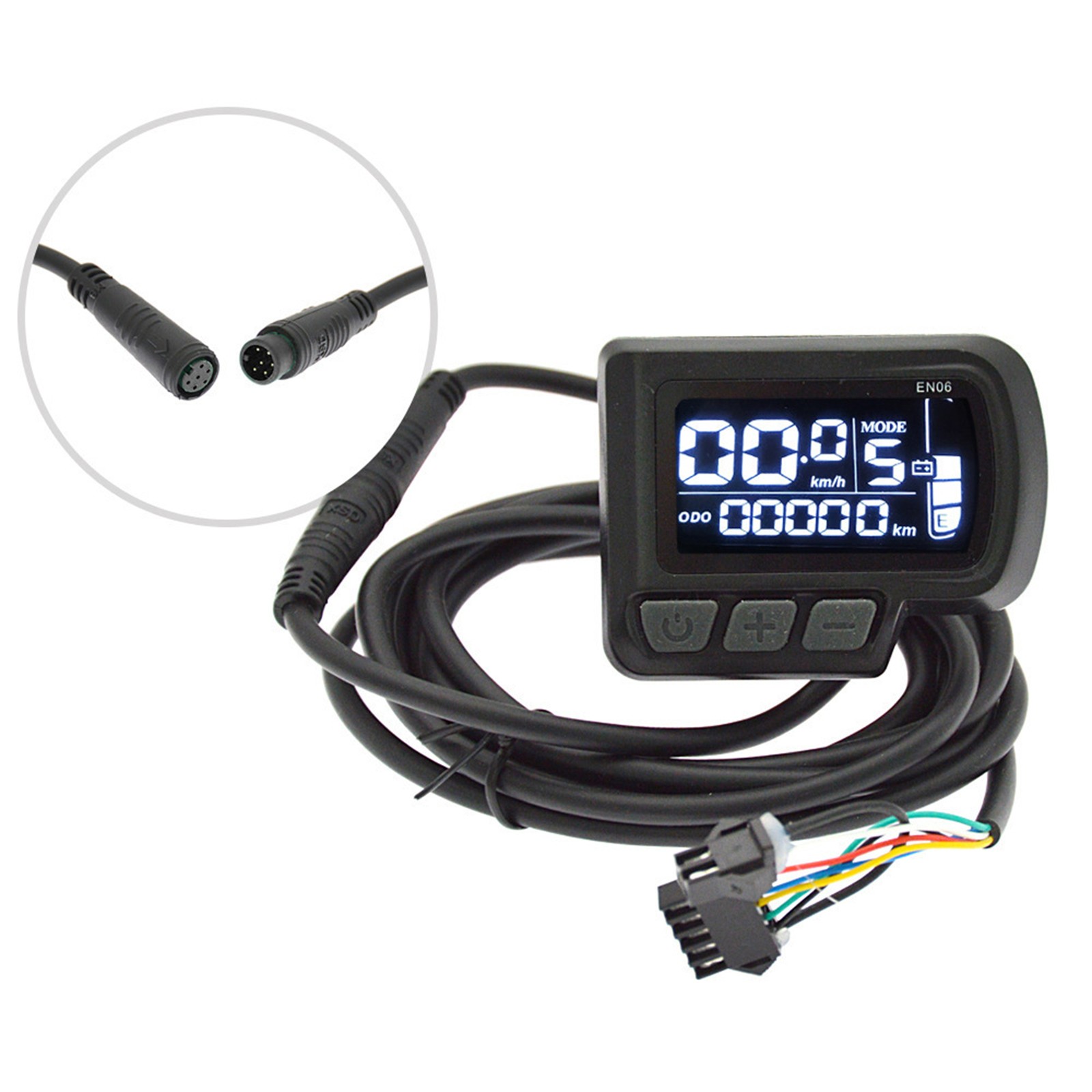 E-Bike EN06 LCD Display Control Panel 24-48V 6 Pin For Electric Bicycle ScooteBP
