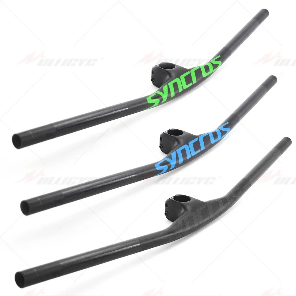 28.6mm -8 Degree Full Cabon Fiber MTB Bicycle Integrated Handlebar 740mm