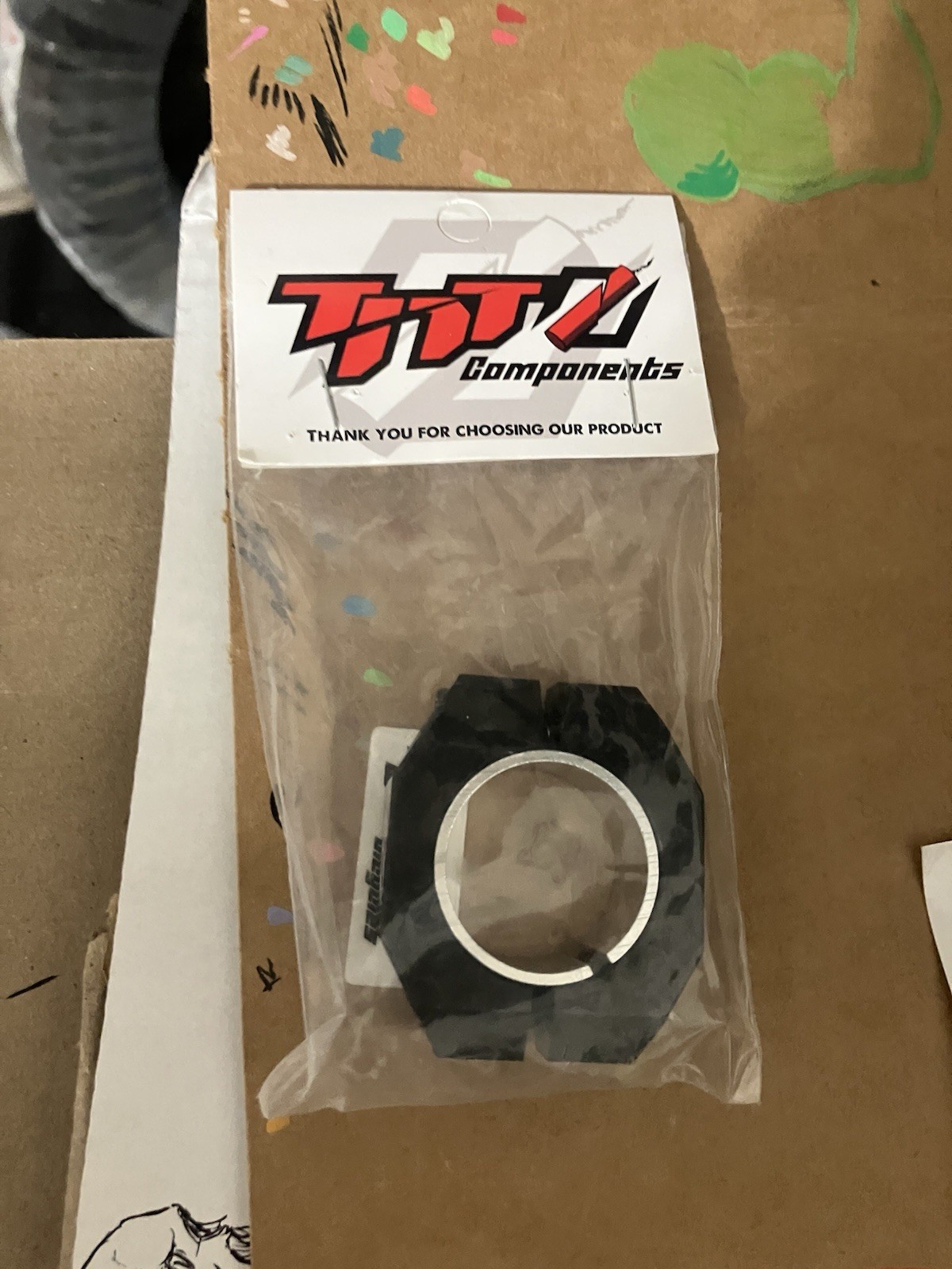 TNT Bmx Seat Clamp 28.6MM/31.8MM Black Double Clamp