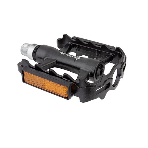 PEDALS OR8 Classique Pro Road SEALED 9/16 Black w/REFLECTORS Pair