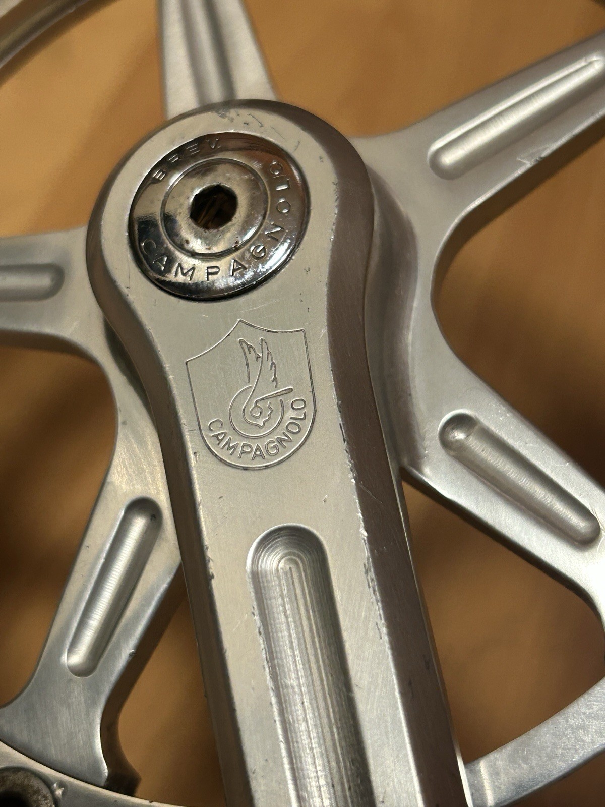 Vintage Campagnolo Super Record 170 Crankset 1049/A Double 52 42 Square Taper