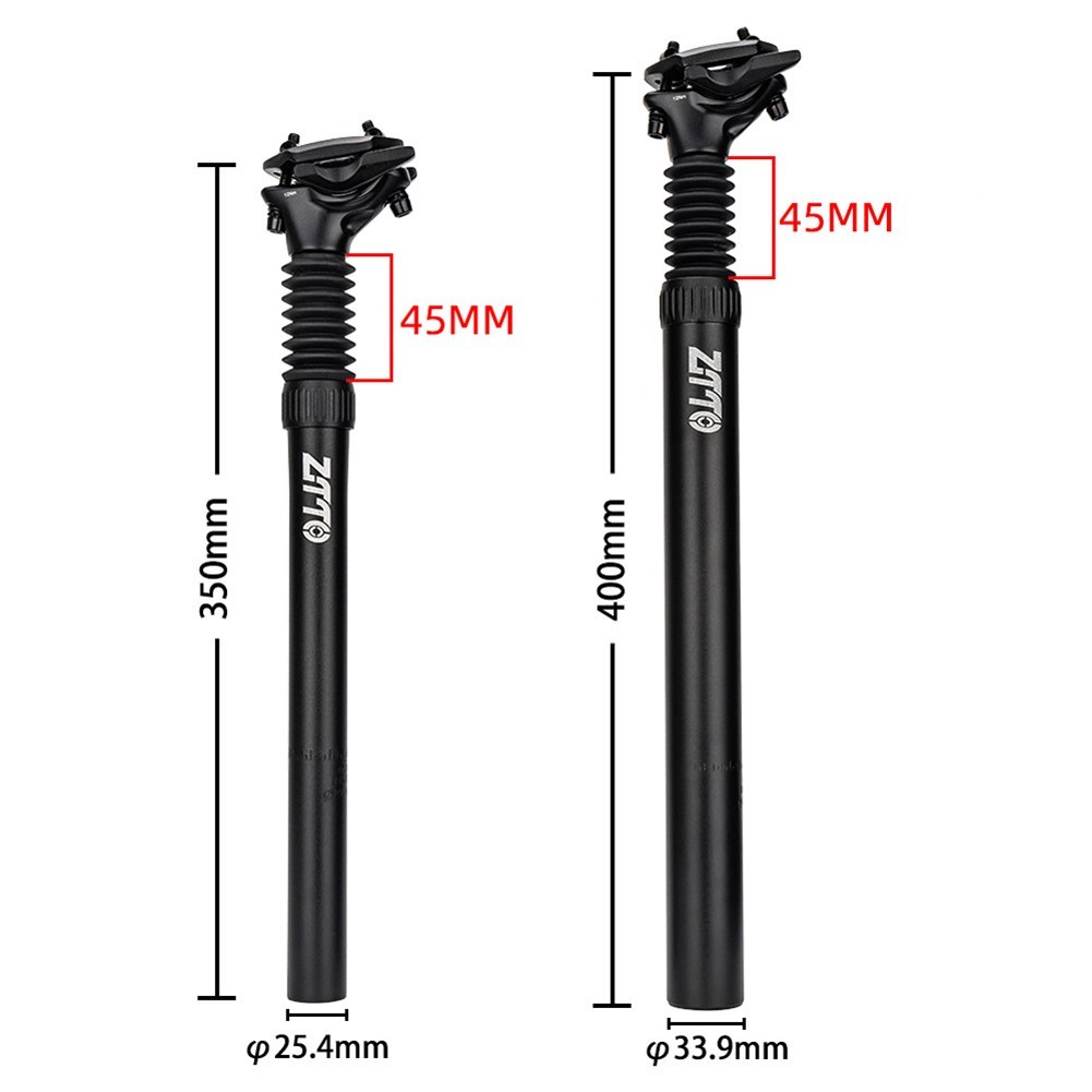 Improved Suspension System With Shock Absorber Seat Post For Mountain Bikes