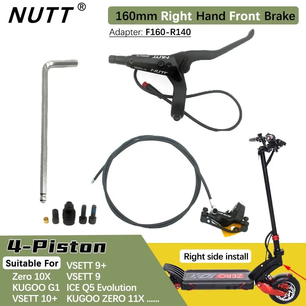NUTT Electric Scooter Brake Hydraulic Disc Oil Brake For Zero 10X 11X KUGOO G1