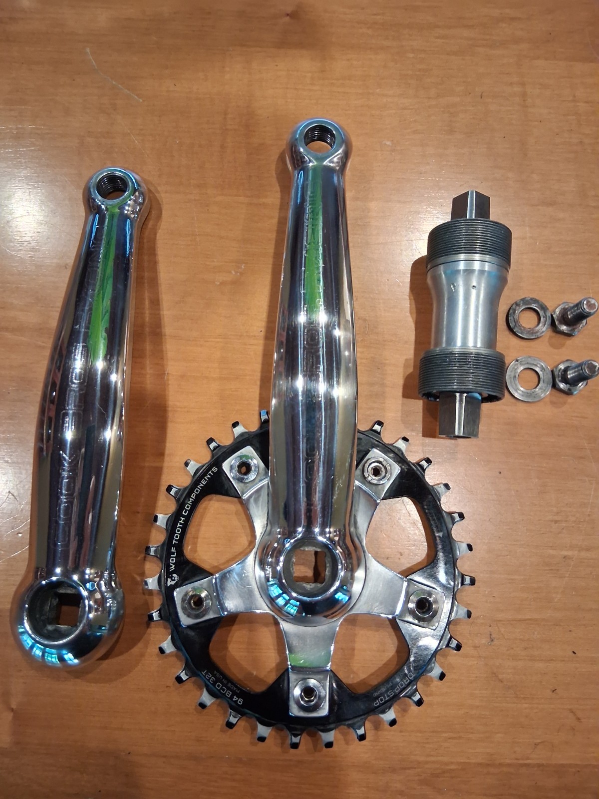 Cook Bros. Racing F-Series Cranks 175mm,Syncros BB,WolfTooth 32T+RaceFace 44/32