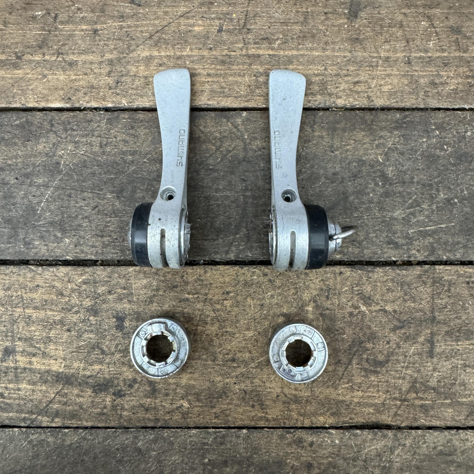 Shimano SL-S434 Light Action Down Tube Shifters 6 Speed SIS Braze Set 6s VIntage