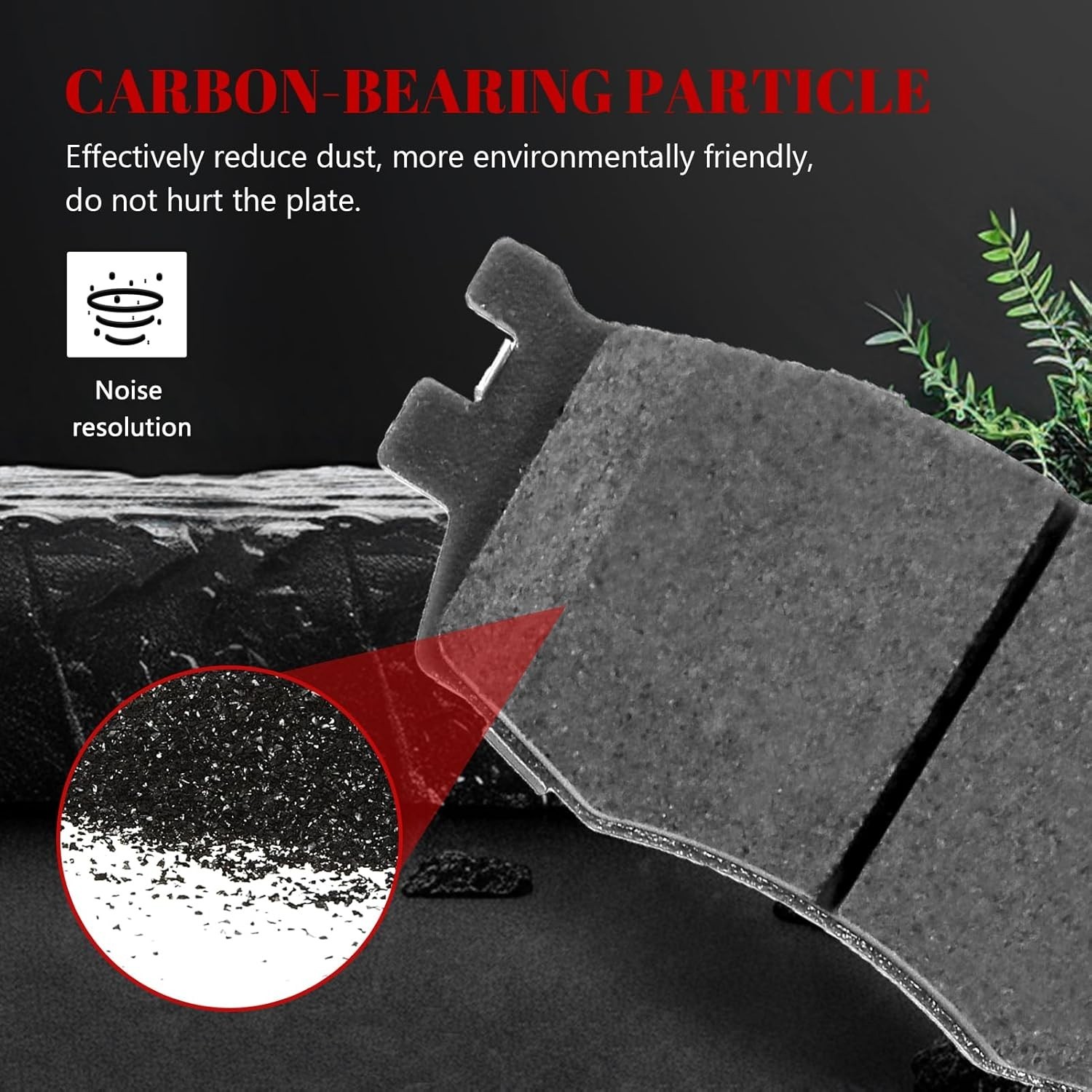Front and Rear Ceramic Disc Brake Pads Set Replacement for Kia