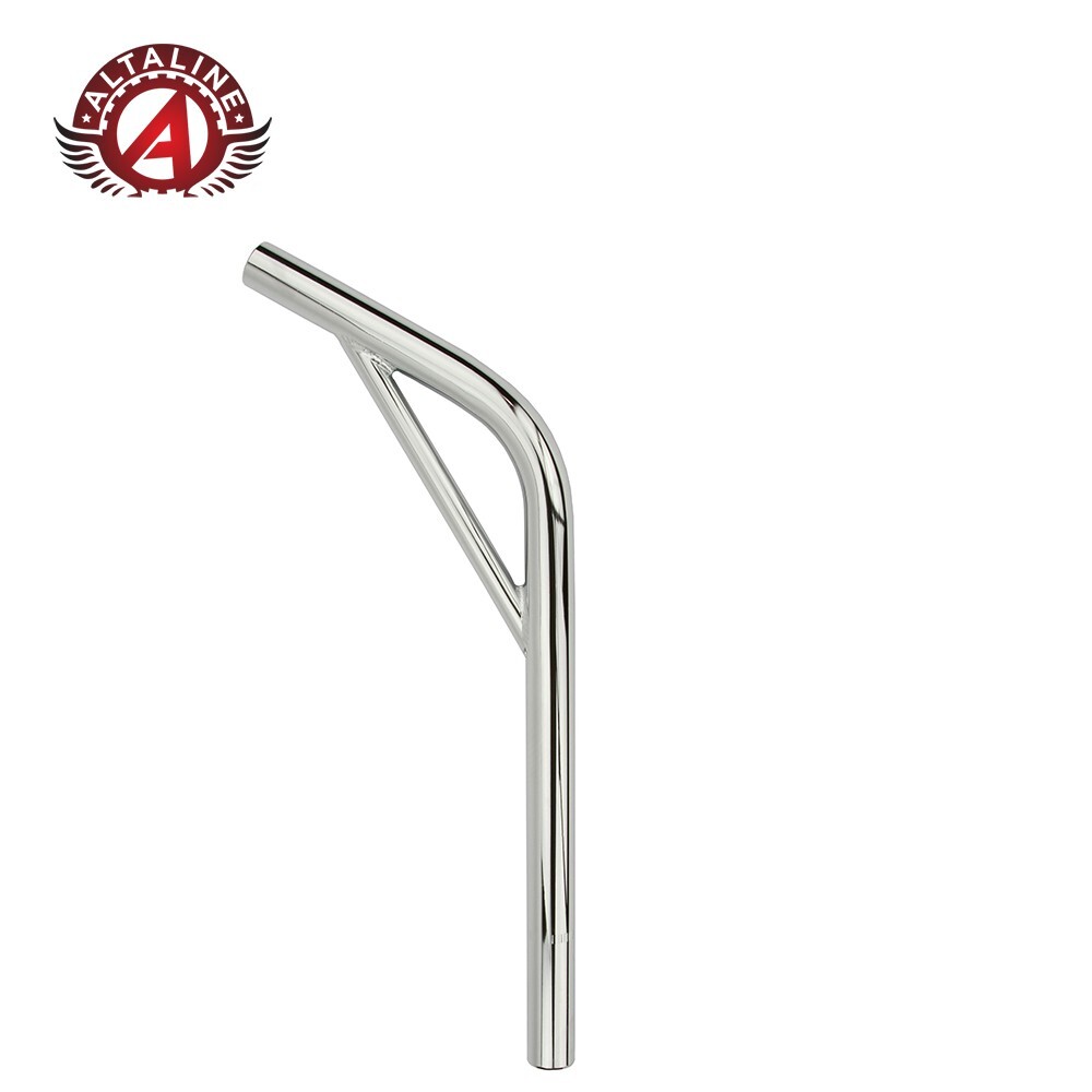 ALTA STEEL Lay-back SEATPOST WITH Support Old School BMX Style 22.2mm CHROME